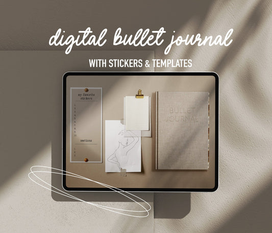 Aesthetic Digital Bullet Journal - Ware of Stockholm