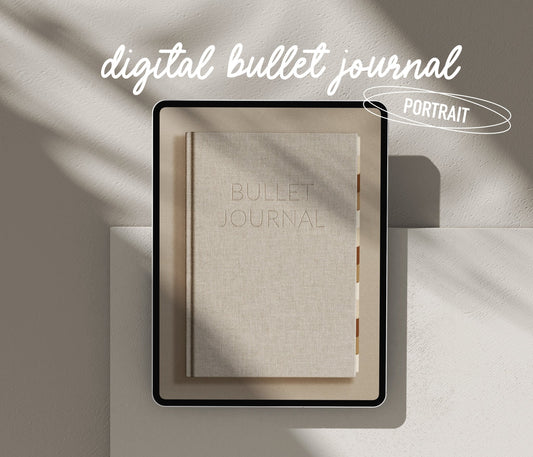 Aesthetic Digital Bullet Journal - Portrait - Ware of Stockholm