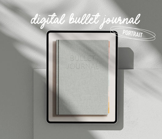 Dreamy Digital Bullet Journal - Portrait - Ware of Stockholm