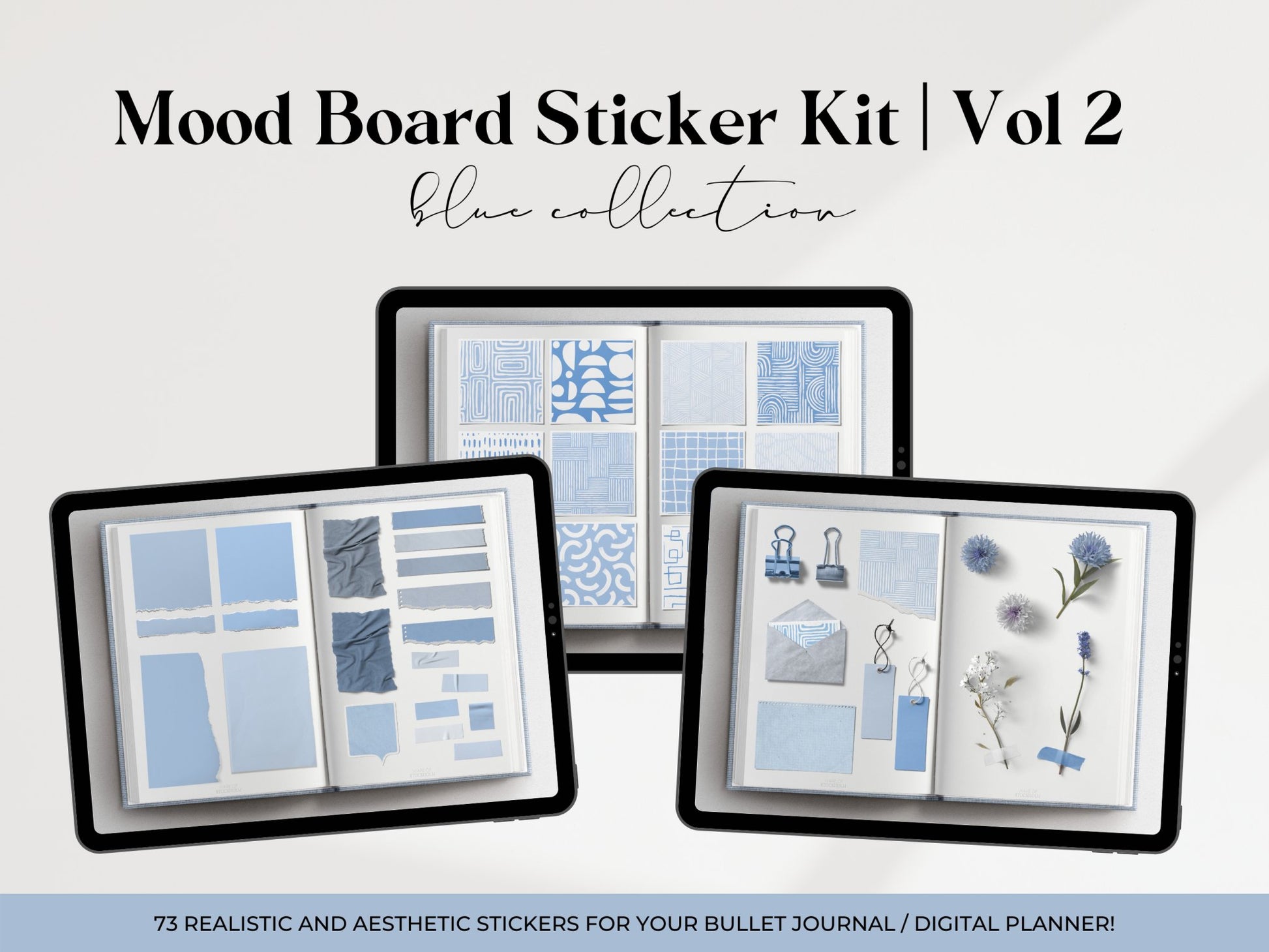 Mood Board Sticker Kit - Blue - Ware of Stockholm