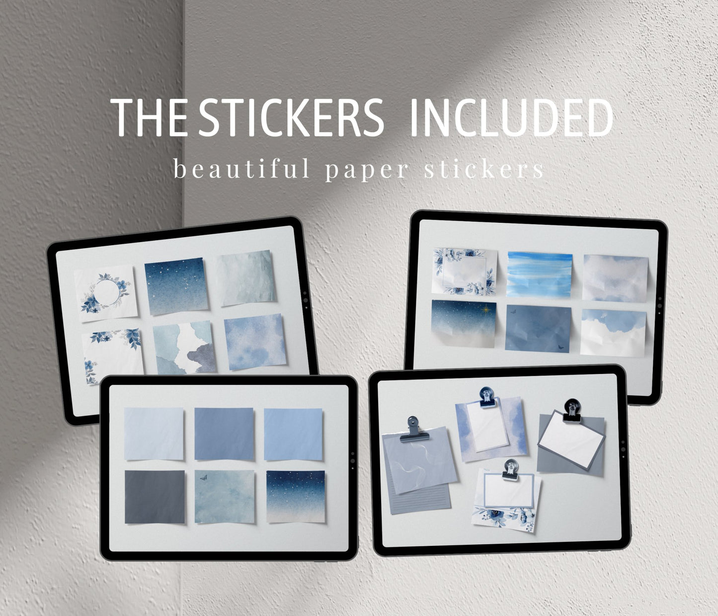 Mood Board Sticker Kit Vol 3 - Blue - Ware of Stockholm