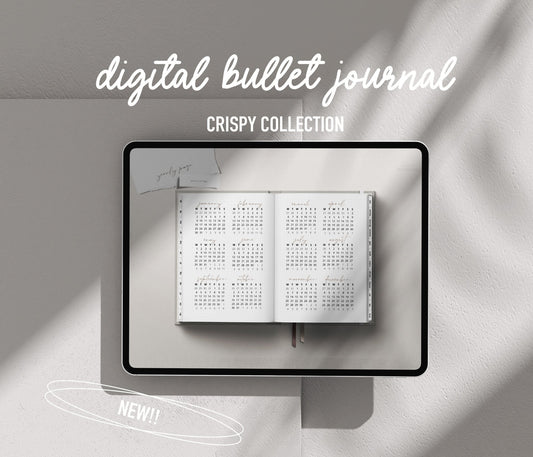 The Crispy White Digital Bullet Journal - Ware of Stockholm